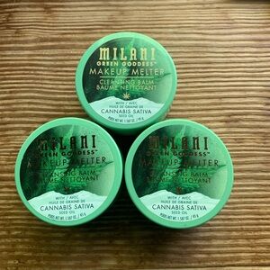 New 3 Milani Green Goddess Makeup Melter Cleansing Balm